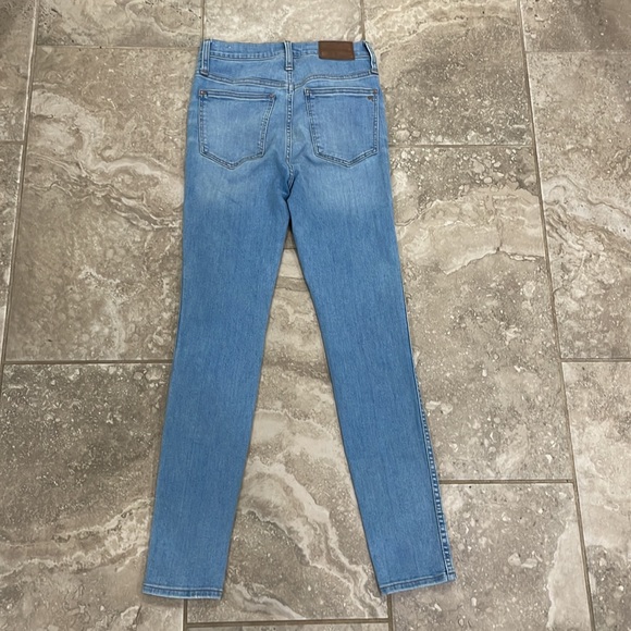 Madewell 10 in High Rise Skinny Jeans Exposed Button Fly M5327 Sz 25 - Picture 7 of 14